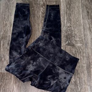 Lululemon Black Tie-Dye Leggings